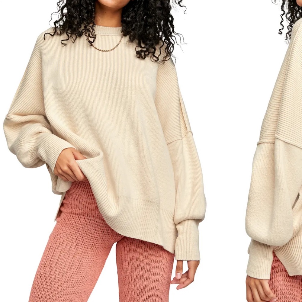 Free People Easy Street Tunic Knit Sweater